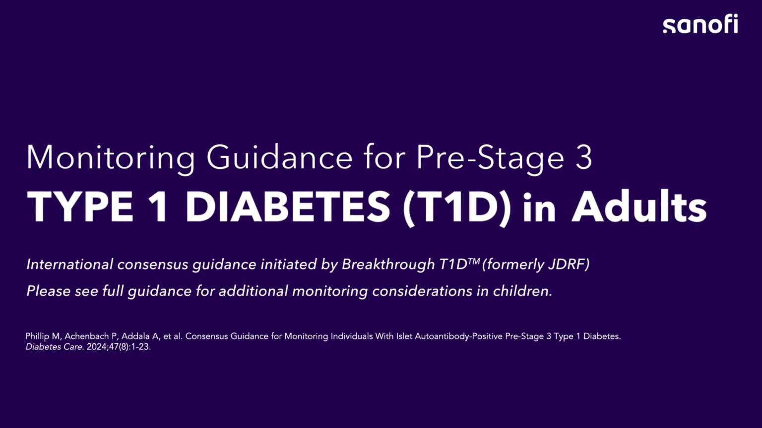 Autoimmune T1D Monitoring Guidance for Adults Video
